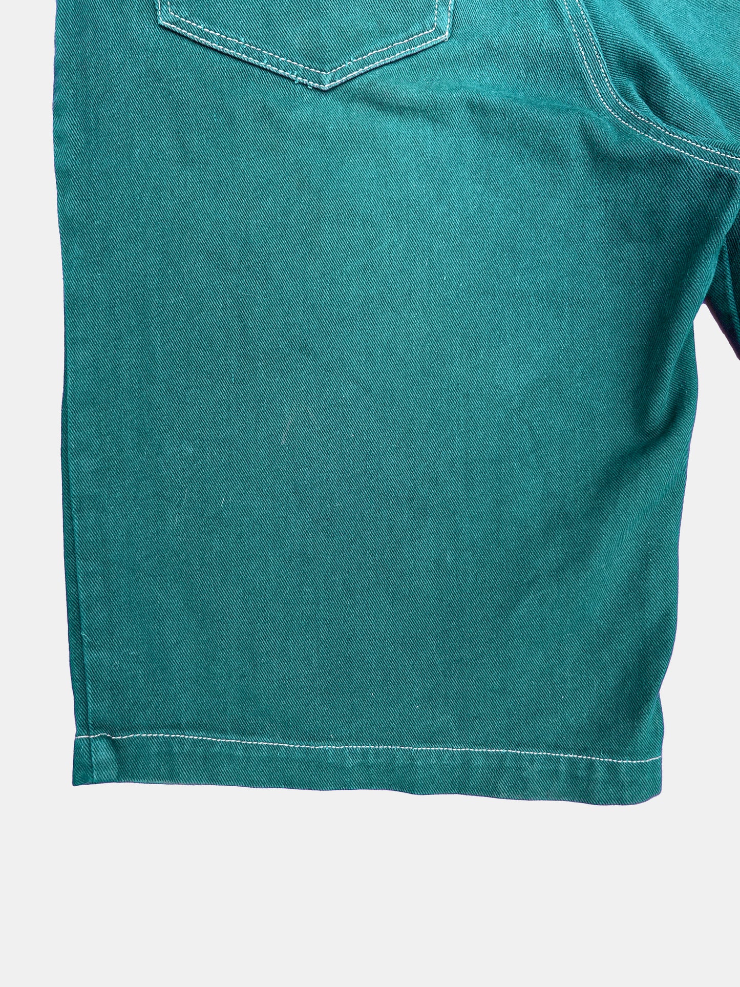 [revolution] emerald-wash baggy jorts
