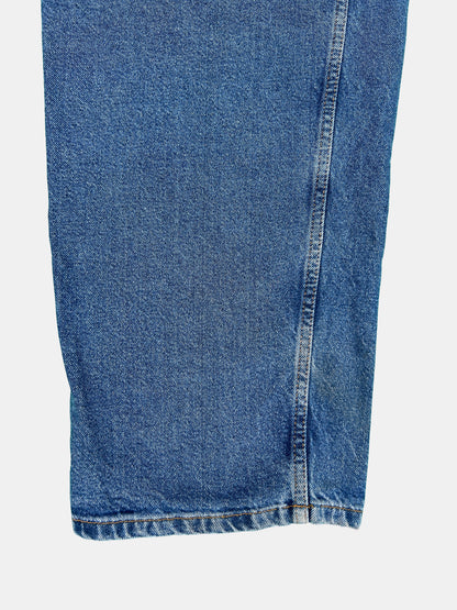 [asos] skater-fit mid-wash baggy jeans